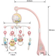 Sonaglio con campanello per proiezione musicale per bambiniRosa23,5 × 59 cm