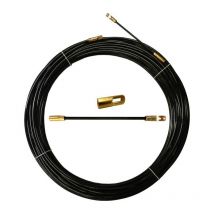 Sonda tiracavi in nylon, Ø4mm, 25 metri, con terminali intercambiabili, nera - Velamp SYN4-025