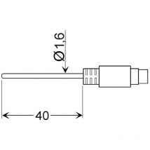 Greisinger - glf 401 min Sonde aérienne -25 à 70 °c sonde Pt100 X10035