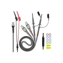 Sonde d'oscilloscope universelle avec Kit d'accessoires, sondes à pince d'oscilloscope 100MHz avec Kit de cables de Test BNC vers Minigrabber,(Avec