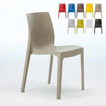 Grand Soleil - 22er Set Rome stapelbare Stühle aus Polypropylen - Beige