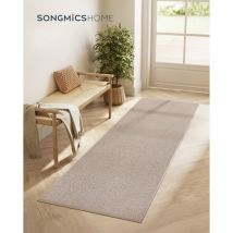 SONGMICS HOME Alfombra, 80 x 200 cm, Alfombra Antideslizante, Alfombra de Yute Sintético, Decoración del Hogar, para Salón, Dormitorio Comedor,