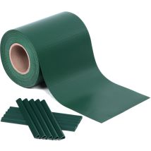Strisce Privacy In Pvc, Pellicola Per Recinzione 40 M X 19 Cm, Spessa E Opaca, Con 25 Clip Di Fissaggio, Verde Gpj040l - Songmics