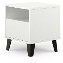 Sonia - Nachttisch im skandinavischen Stil - Abmessungen 40x39x45.5 cm - 1 Regal + 1 Schublade