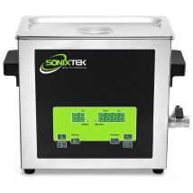 Sonixtek - Digitale Pulitore ad ultrasuoni 6L Pulizia professionale ad ultrasuoni 180W per gioielli, occhiali, orologi, monete, dentiere e strumenti