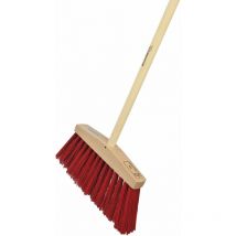 Sonneck - Haus und Hofbesen Länge 300 mm mit Kunststoffborsten und Stiel 1400 mm