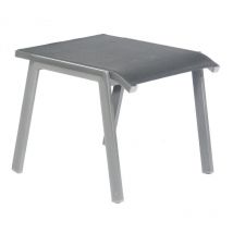 Sonnenpartner - Fußhocker Fresno Aluminium Mit Textilen Anthrazit