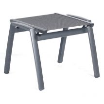 Fußhocker Star Aluminium mit Textilen anthrazit Sitzhocker - Sonnenpartner