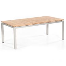 Sonnenpartner Gartentisch Base 200x100 Cm Aluminium Silber Tischsystem