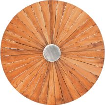 Sonnenpartner Gartentisch Base-spectra Rund 100 Cm Aluminium Anthrazit Tischsystem Tischplatte Sun Old Teak 80061796