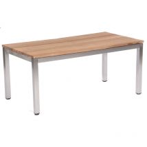 Sonnenpartner - Gartentisch Magister ausziehbar 170/280x90 cm Edelstahl/Old Teak