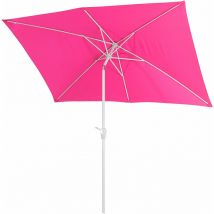 Hegele - Sonnenschirm Castellammare, Gartenschirm, 2x3m rechteckig neigbar, Polyester/Alu 4,5kg UV-Schutz 50+ pink