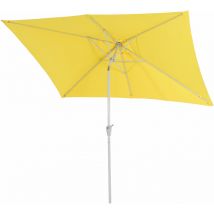 Hegele - Sonnenschirm Castellammare, Gartenschirm, 2x3m rechteckig neigbar, Polyester/Alu 4,5kg UV-Schutz 50+ gelb