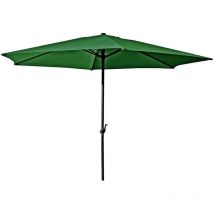 Sonnenschirm grün ø 300cm 6 Streben Stahl/Polyester 180 gr. wasserabweisend
