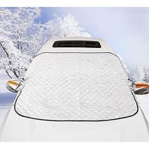 Sonnenschutz Für Auto Frontscheibe, Universeller Scheibenwischer-schutz Gegen Frost, Schnee, Eis, Regen, Magnetisch, Faltbar, Silber