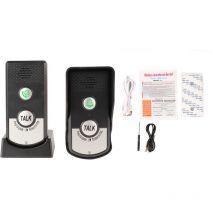 Eosnow - Sonnette d'interphone vocal sans fil longue Distance 3 vitesses sonnette sonore intercomunicador réglable