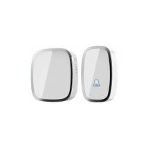 Sonnette électrique sans fil étanche 300 mètres de portée Kit de sonnette avec flash led et 36 sonneries 4 niveaux de volume Un émetteur et un