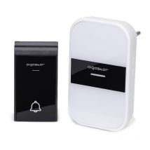 Aigostar - sonnette sans fil digitale IP44 sonnette sans fil maison bureau blanc