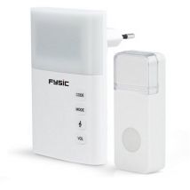 Fysic - Sonnette sans fil avec flash FD-110 Blanc