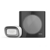 Sonnette sans fil Extel diBi Flash à piles, personnalisable Noir - Blanc