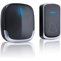 Dolaso - Sonnette sans Fil Extérieur Etanche - Sonnette de Porte 300 Mètres 58 Mélodies 4-Niveaux Volum, Carillon sans Fil avec led Flash, 1