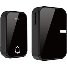 Kabellose Türklingel, wasserdichte kabellose Türklingel für Zuhause, batterieloses Türklingel-Set, 38 Klingeltöne, 4 einstellbare Lautstärken (1