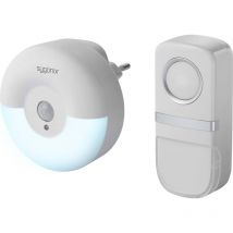 Sygonix SY-4510762 Sonnette sans fil Set complet sans pile, avec lampe clignotante, avec détecteur de mouvements, avec