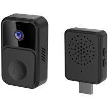 Sjqka - Sonnette vidéo sans fil intelligente, sonnette audio intelligente, sonnette électronique portable , chargement d'interphone vocal