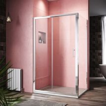 Sonni - 120x90cm Duschkabine Schiebetür Duschabtrennung Duschkabine