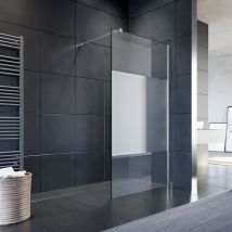 Sonni - Cabina doccia 1200x2000mm Satinato Parziale 8mm Nano Glass Vetro temperato di sicurezza