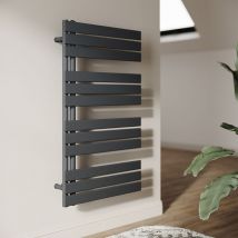 Sonni - Radiador Toallero de agua Toallero Baño Radiador Toallero de Paneles Conexión Lateral Radiador Secador de Toallas de Agua Caliente Antracita