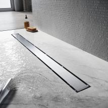 Sonni - Canaletta Di Scarico per Doccia in Acciaio inox Canalina Doccia con filtro per capelli Canalina Scarico Doccia 70 cm