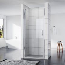 Sonni - Duschtür Nischendrehtür Nano dusche Duschtrennwand Beschichtung Nischentür Schwingtür 80 x 185 cm esg Glas Dusche Glastür Dusche Pendeltür