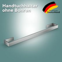 SONNI Handtuchhalter ohne bohren Handtuchstange Edelstahl Handtuchständer gebürstet verarbeitet 60cm