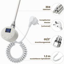 Heizwiderstande fur Handtuchheizkorper Badezimmerheizung Handtuchtrockner mit Thermostat elektronischem Temperaturregler und Timing-Funktion (800