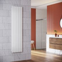 Sonni - Radiateur eau chaude en acier Conception murale Vertical Radiateur chauffage central 1800x465mm Panneau Double Blanc (1598W)