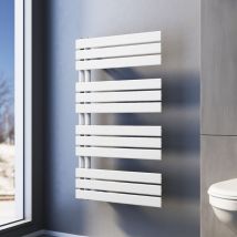SONNI Radiadores Toalleros de Agua Para Baño 1038x600mm 1044W Blanco Toallero de Paneles Conexiones Laterales