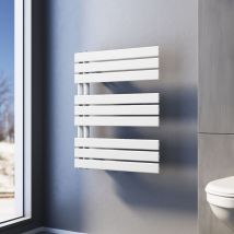 Sonni - Radiadores Toalleros de Agua Radiador de Baño Conexiones Laterales Toallero de paneles 762x600mm Blanco 781W