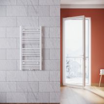 Sonni - Termoarredo Scaldasalviette Verticale Radiatore ad Acqua Calda Bianco Connessione Centrale 1000x500mm