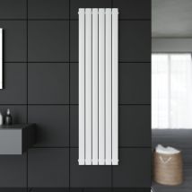 Radiatore da bagno Design Radiatore a pannello piatto 1800x462mm Radiatore a pannello bianco Connessione centrale verticale Singolo strato - Sonni