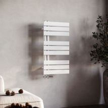 Sonni - Scaldasalviette Acqua Calda Termoarredo Radiatore Design Laterale Verticale Scaldasalviette Connessione Laterale Bianca 760x400mm 570 w