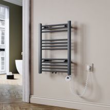 Sèche-serviette électrique Anthracite 70x50cm radiateur électrique Sèche-serviette 400W - Sonni