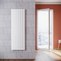 Sonni - Radiateur eau chaude en acier Conception murale Vertical Tube plat Radiateur chauffage central 1600x542mm Panneau Double Blanc (1641W)