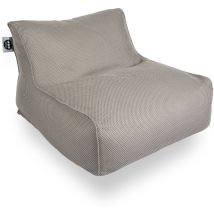 Pouffe Daddy Cool xl Sessel 100x90x70 cm für drinnen und draußen, schwimmend, abnehmbar, UV-beständig, grau, polystyrolfrei - Soo Santaï