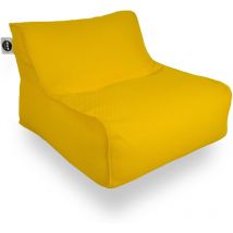 Soo Santaï - Sillón puf Daddy Cool xl 100x90x70 cm, flotante, desenfundable y resistente a los rayos uv, amarillo, sin poliestireno