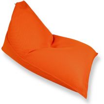 Soo Santaï - Sillón puf Lazy Bro forma pera, 140x120x90 cm, flotante, naranja, sin poliestireno