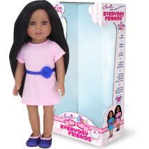 Teamson Kids - Sophia's par 18 'All Vinyl Dark Brown Hair Poupee' Brooklyn 'avec les yeux bruns