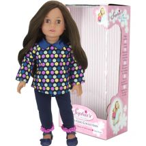 Teamson Kids - Sophia's by 18 '' Muñeca morena de cuerpo suave 'Catherine' con ojos marrones