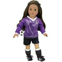 Teamson Kids - Sophia's de Doll Soccer atuendo de 6 piezas con pelota para muñecas de 18 '