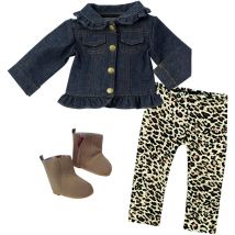Teamson Kids - Sophia's de Jean Jacket, leggings y botas para muñecas de 18 '